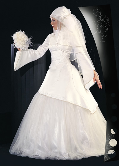 اجمل فساتين زفاف للمحجبات لعام 2010!