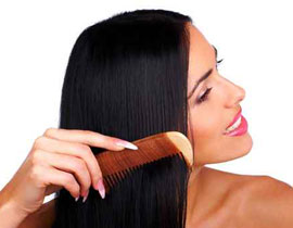 Combing wet hair, lose its flexibility