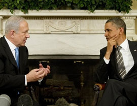 ازمة اسرائيلية امريكية: اوباما يؤيد دولة فلسطينية ونتنياهو يرفضها!