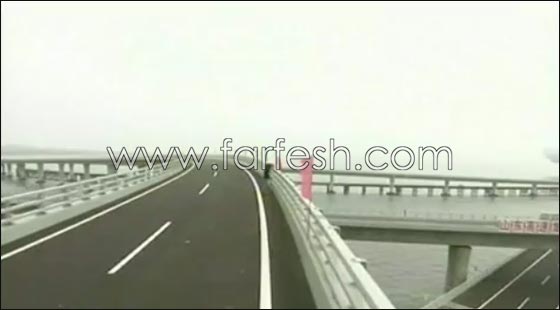 الصين: افتتاح اطول جسر بحري في العالم طوله 36 كم!!