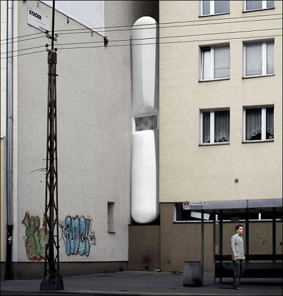 بالصور: بولندي يبتكر اضيق منزل في العالم بعرض متر ونصف!