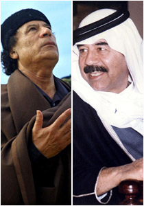 عشيرة صدام حسين تعزي عائلة القذافي وتتوعد للأخذ بثأره!! 