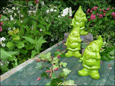 اليكم اطرف زينة للحديقة.. الاقزام!