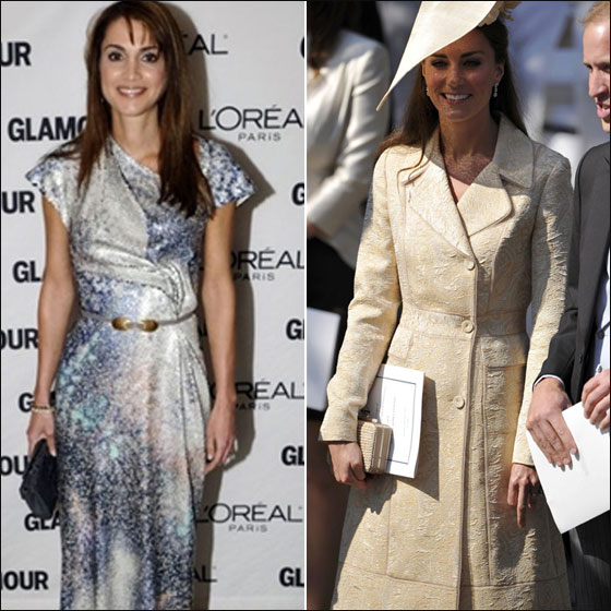 كيت ميدلتون تتفوق على الملكة رانيا بالاناقة لعام 2011! 
